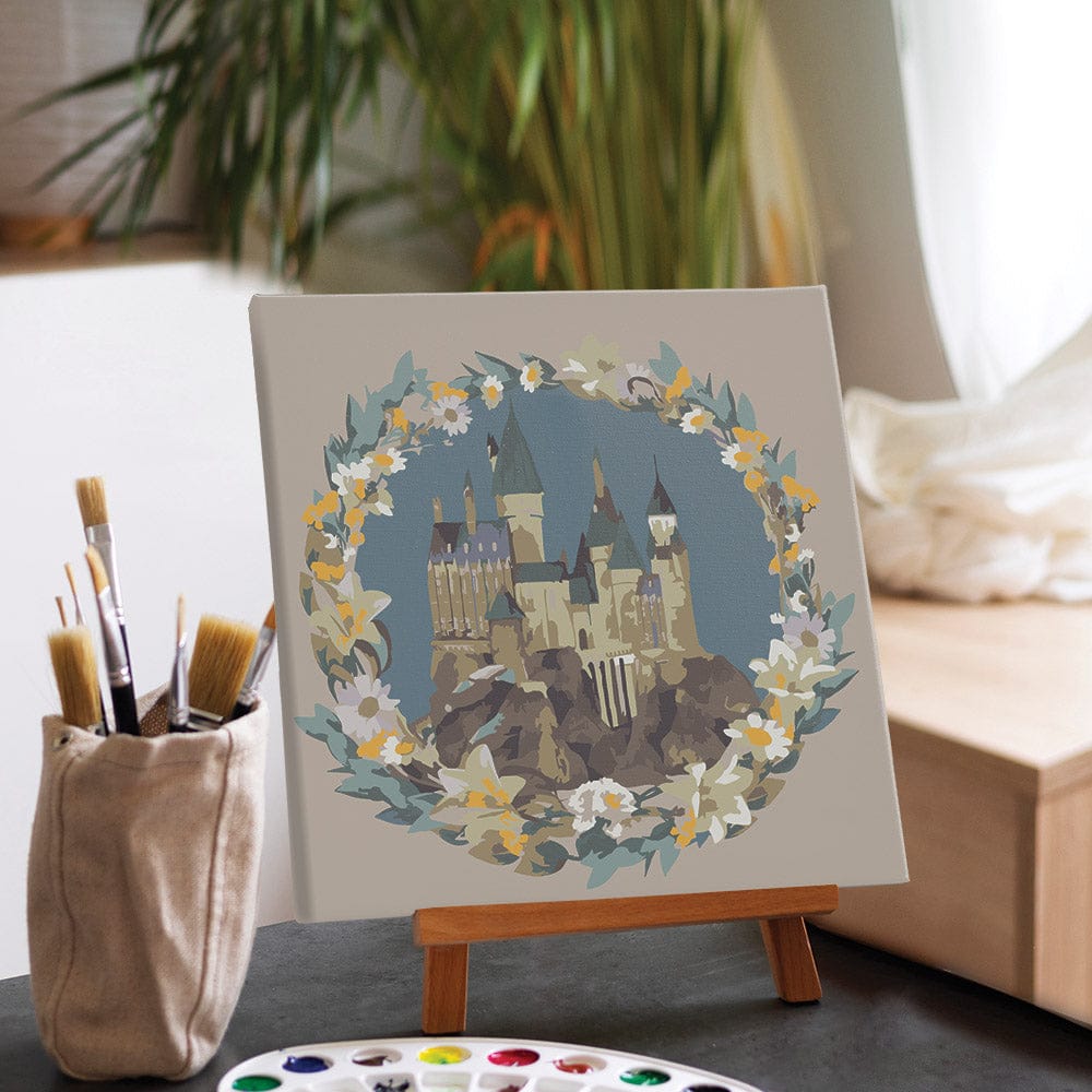 Painting By Numbers Kits 9.8" x 9.8" (25x25cm) Hogwarts Castle - Paint By Numbers Kit