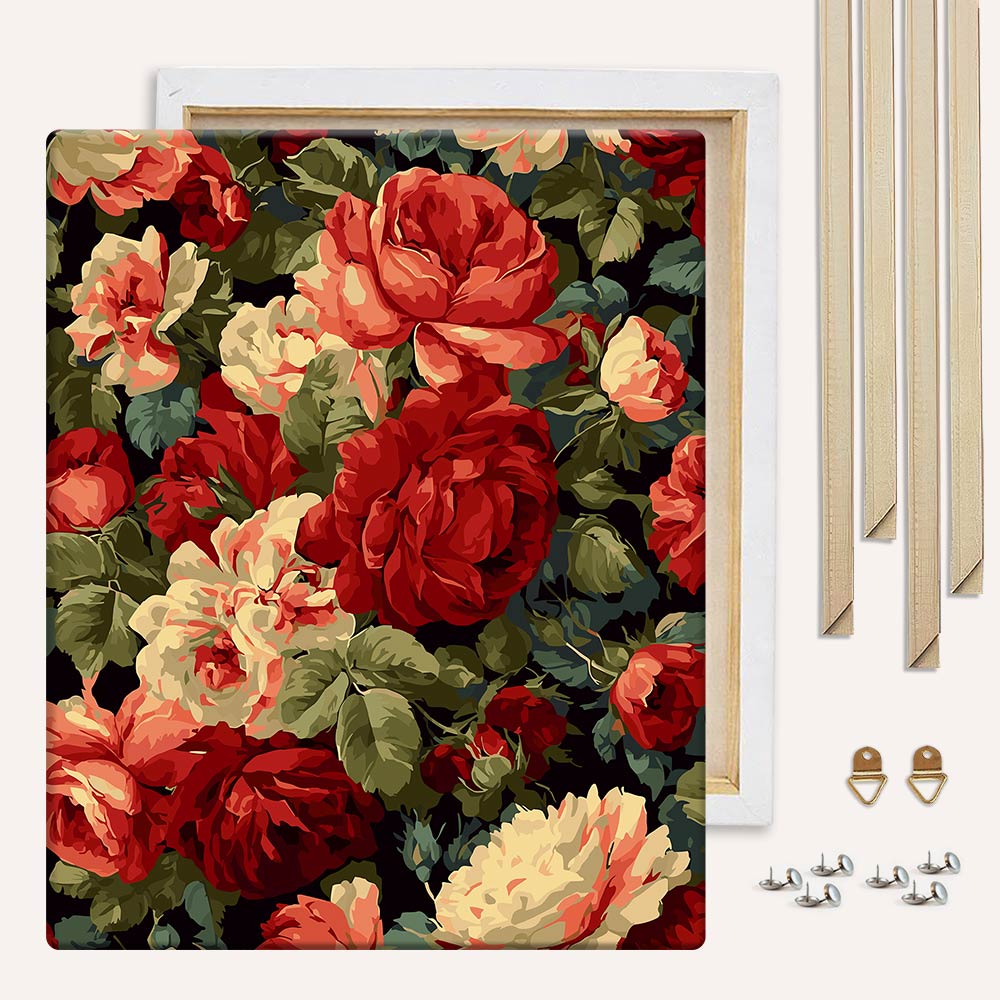 Vintage Red Roses