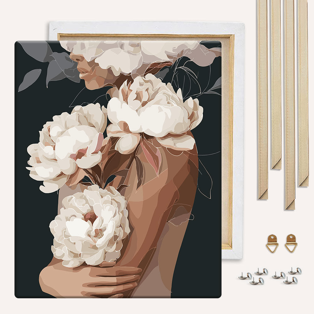 White Peonies in Love