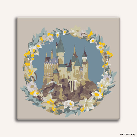Painting By Numbers Kits 9.8" x 9.8" (25x25cm) Hogwarts Castle - Framed Paint By Numbers Kit