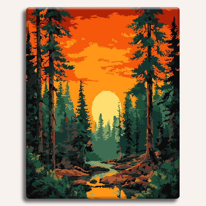 Sunset in Valley