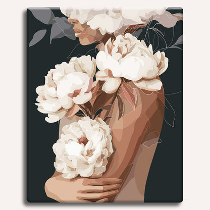 White Peonies in Love