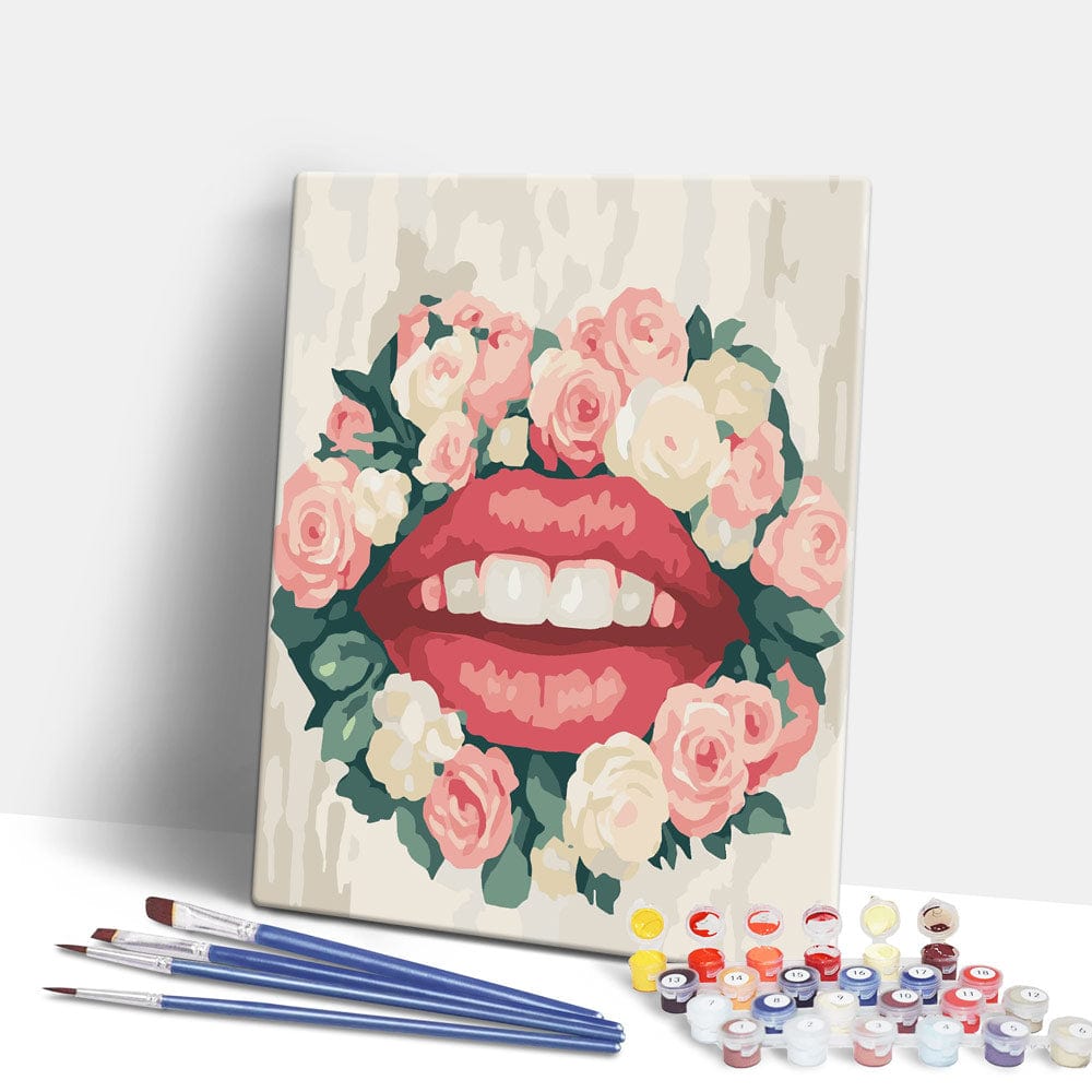 Painting By Numbers Kits 15.7" x 19.6" (40 x 50cm) Spring Kiss - Paint By Numbers Kit
