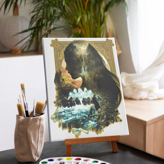 Painting By Numbers Kits 15.7" x 19.7" (40x50cm) Echoes of Middle-earth - Paint By Numbers Kit