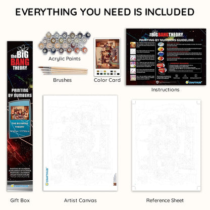 Painting By Numbers Kits 15.7" x 23.6" (40x60cm) The Big Bang Theory - Paint By Numbers Kit